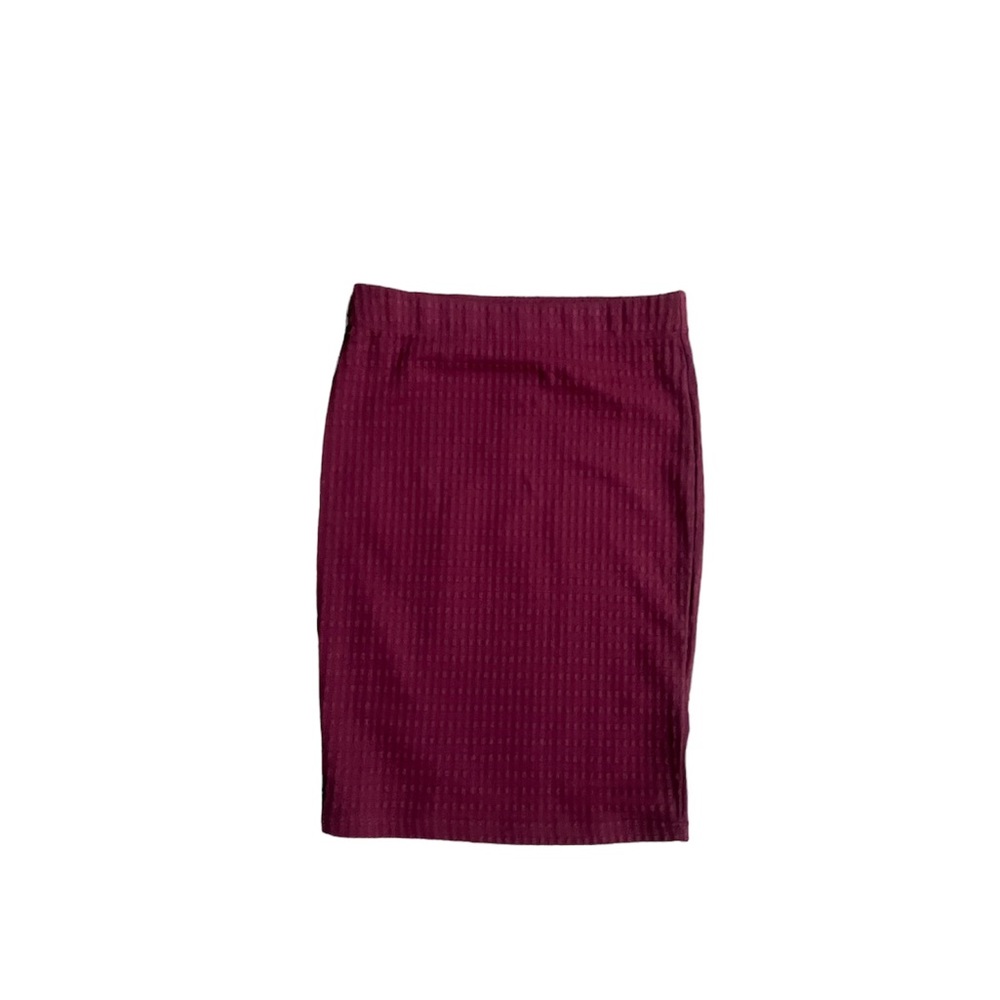 Burgundy skirt